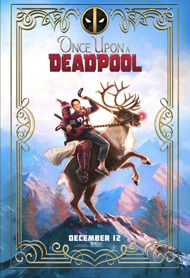 Marvel DEADPOOL 2 XMAS 2018 DS Orig 4x6' Bus Shelter Movie Poster Ryan Reynolds
