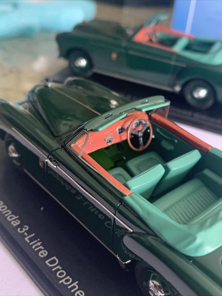 2 X LAGONDA 3 LITROS DROPHEAD CUPÉ 1956 1/43 RESINA MODELOS DE COCHES POR NEO MODEL Foto 4 de 4