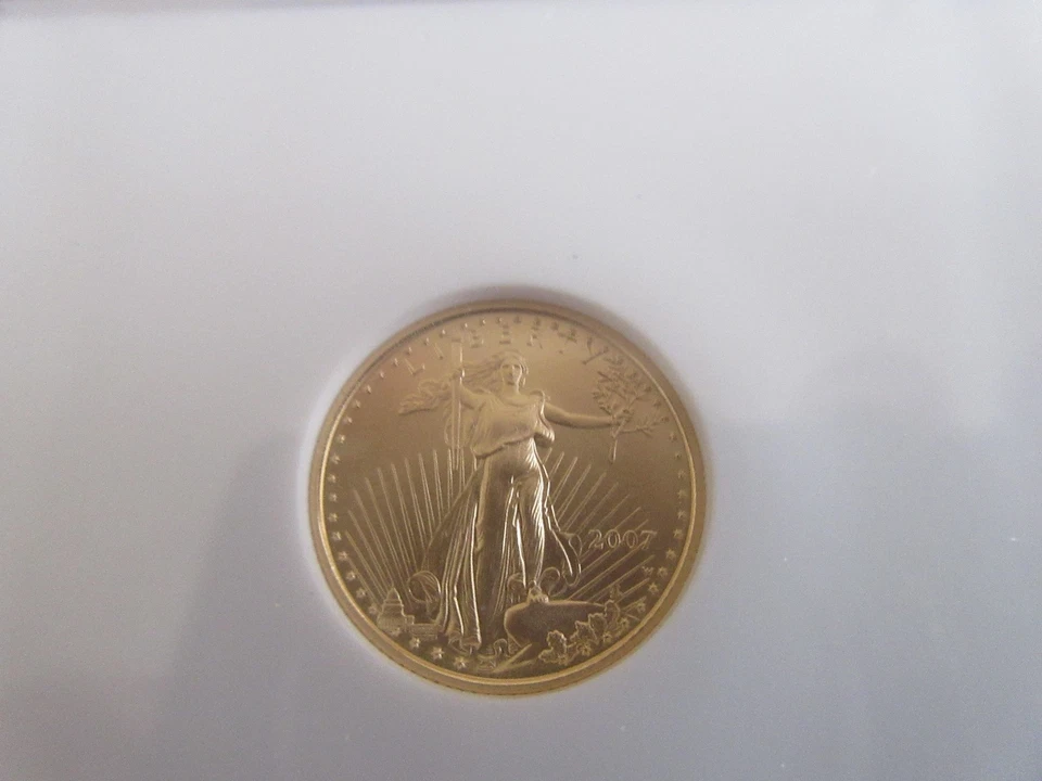 2007 W ,  American Eagle ,  Gold ,  $5 ,  NGC ,  MS 70 , Early Releases - Image 2 of 4