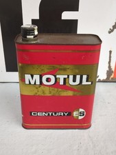 Vintage französisches MOTUL Century ES Motoröl. 2 Liter Dose / Dose (MT15)