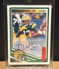 Dontayvion Wicks Auto 2025 Panini Score Green Bay Packers #292