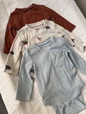 Next Baby Boy Baby Grows - Ribbed 0-3 Months Long Sleeved (3-pack)