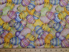 UNBRANDED FABRIC - Packed Easter Eggs - 18" / HALF YARD CUT
