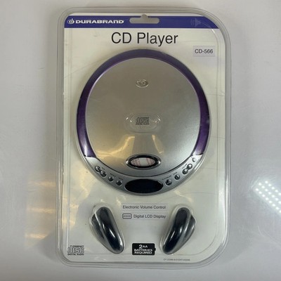New Durabrand Purple Trim Portable CD Player CD-566