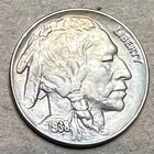 1938 D 5C Buffalo Nickel AU/BU Condition