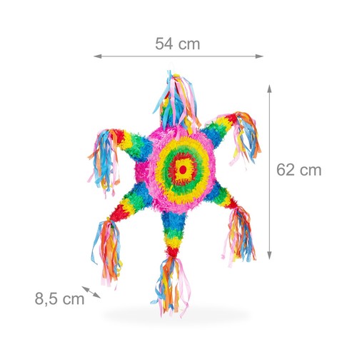 Pinata set bunt leicht Stern Pinata Party Pinata 0,2 kg Kindergeburtstags Pinata - Bild 4 von 10