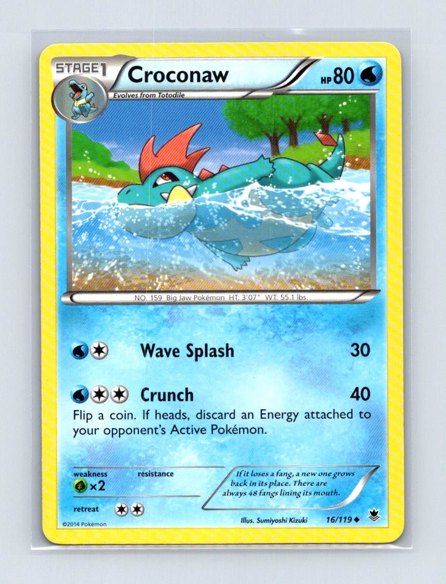 Croconaw 16/119 Uncommon Phantom Forces Pokemon Lightly Played
