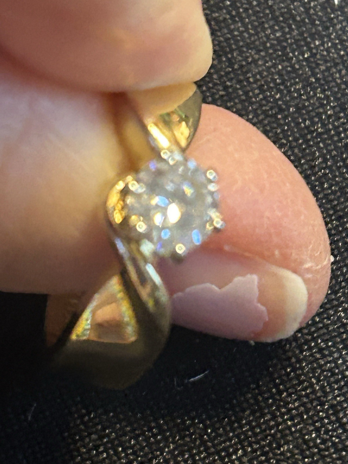 .62ct Natural Diamond Solitaire Ring, solid 14k y… - image 4