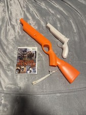 Cabela's Big Game Hunter 2010 Nintendo Wii Game Orange Gun Bundle Set Hunting