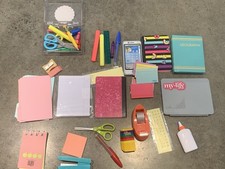 BATTAT Our Generation Doll Lot Of School Supplies Multi Pens Pencils Laptop Etc
