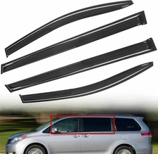 Window Visors Sun Rain Guards - Window Deflectors for Car 4-Pack Vent Shade Defl