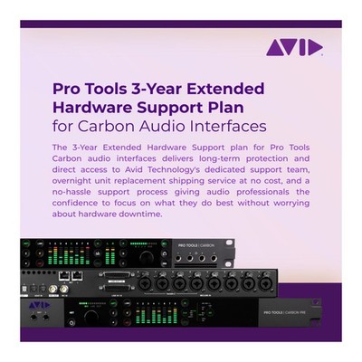 Pro Tools 3-Year Extended Hardware Support Plan for Carbon Audio Interfaces