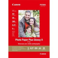 Canon PP-201 / 2311B019 / Plus Glossy II Fotopapier weiß (21 x 29,7cm (DIN A4), 