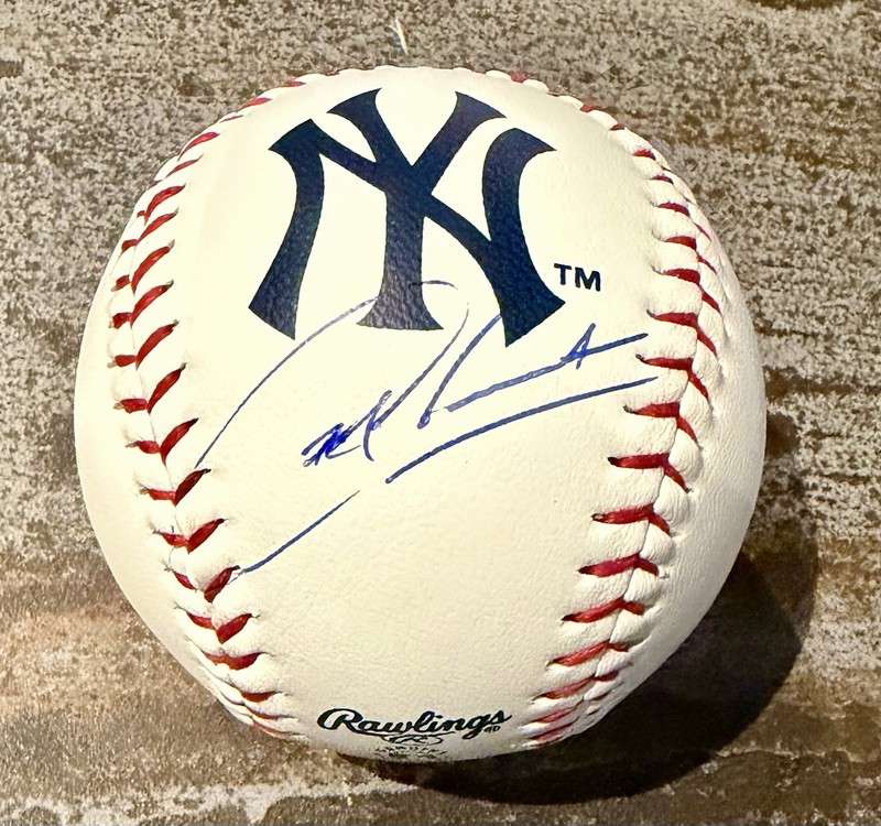 NEW YORK YANKEES JOSE CABALLERO SIGNED AUTO BALL WITH JSA QR CODE STICKER