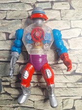 Masters Of The Universe Vintage Motu Figure Roboto Silver Boot Variant Complete