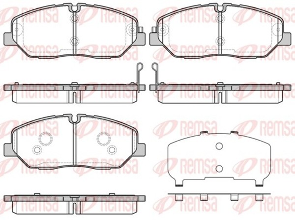 Remsa Bremsbelagsatz Scheibenbremse 1226.32 FüR Hyundai H350 Bus Crdi-image