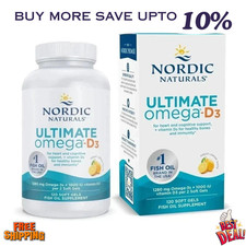 Nordic Naturals Ultimate Omega-D3 Softgels, Lemon, 1280 mg, Fish Oil 120 Ct