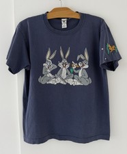 Vintage 1995 Bugs Bunny Looney Tunes Single Stitch T-Shirt Kids Size XL