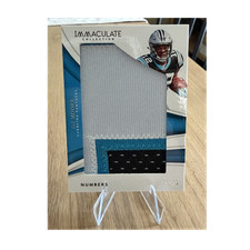 2018 Panini Immaculate Collection Numbers Patch DJ Moore Panthers #IM-18 5/25 