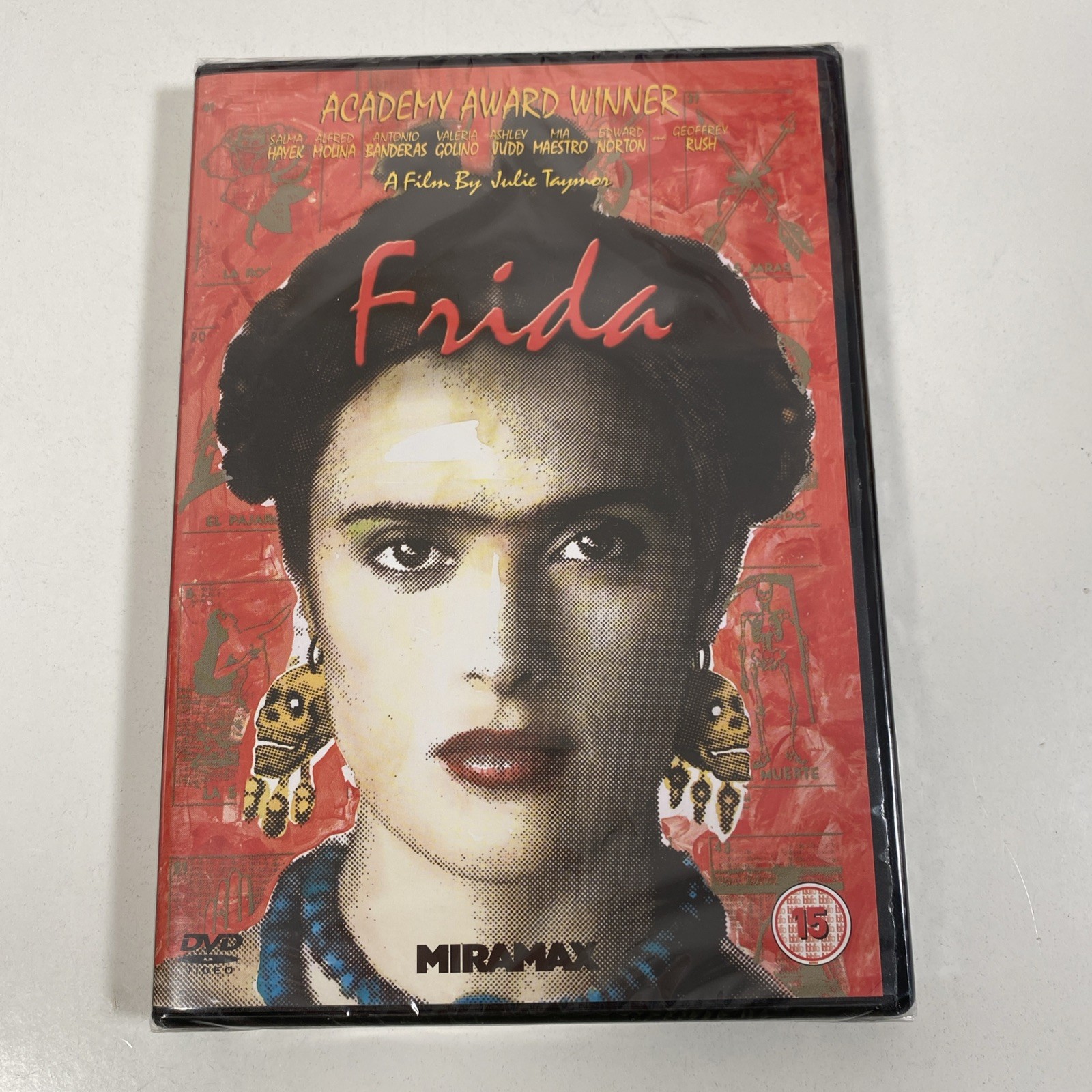 Frida DVD 2002 Mexican Painter Artist Kahlo Biopic Movie with Salma Hayek Sealed