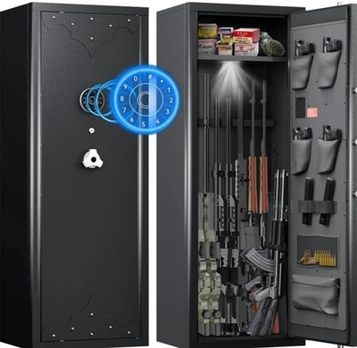 KAER 12-15 Rifle Gun Safe   Digital, Anti-Theft, Fireproof, Lockable Storage