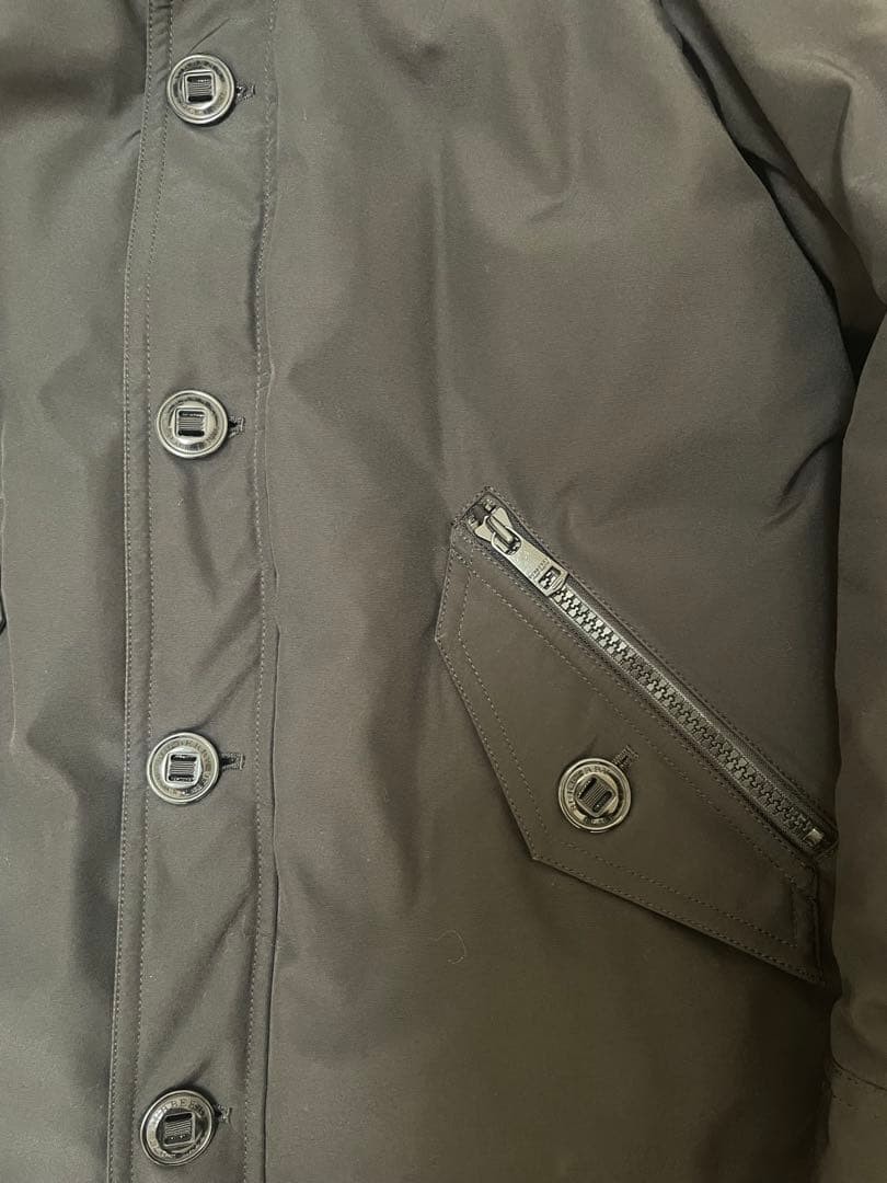 Burberry Black Label Mods Down Coat Black M 3-Way Removable Fur Used thumbnail 9