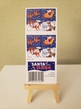 SANTA AND SLEIGH Sheet of 20 USPS Forever Stamps Christmas Reindeer MNH NEW 
