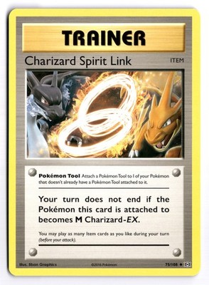 Charizard Spirit Link - EVO #75/108 XY - Evolutions Uncommon Normal LP