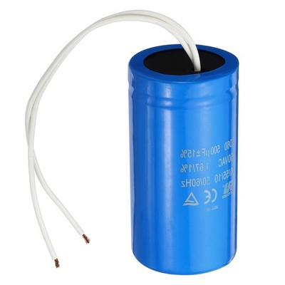 CD60 Run Capacitor, 500uF 250VAC 2 Wires 50/60Hz Motor Starting Capacitor