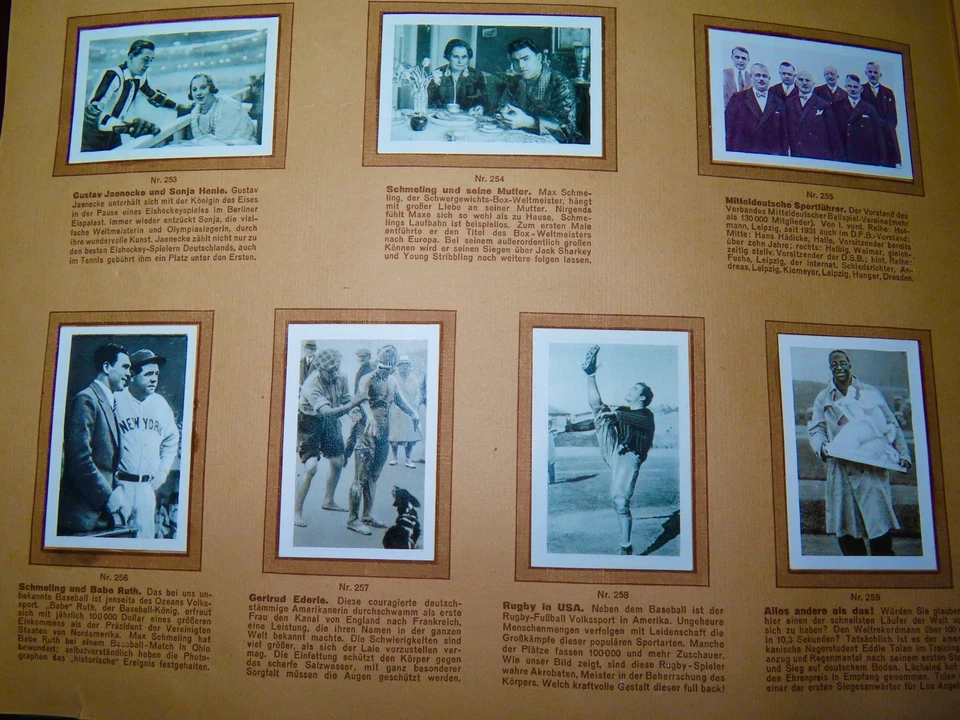 1932 BULGARIA BABE RUTH/MAX SCHMELING FOTOS DEPORTIVAS ÁLBUM COMPLETO CASI NUEVO/COMO NUEVO ¡¡¡RARO!!!! Foto 2 de 4