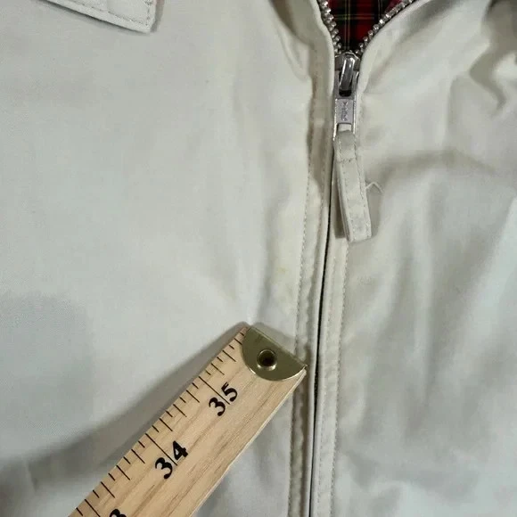 Men's Maus & Hoffman Baracuta Harrington Beige Bomber Jacket - Image 4 of 4