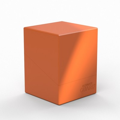 2 Ultimate Guard Solid Orange Boulder 100+ Deck Boxes
