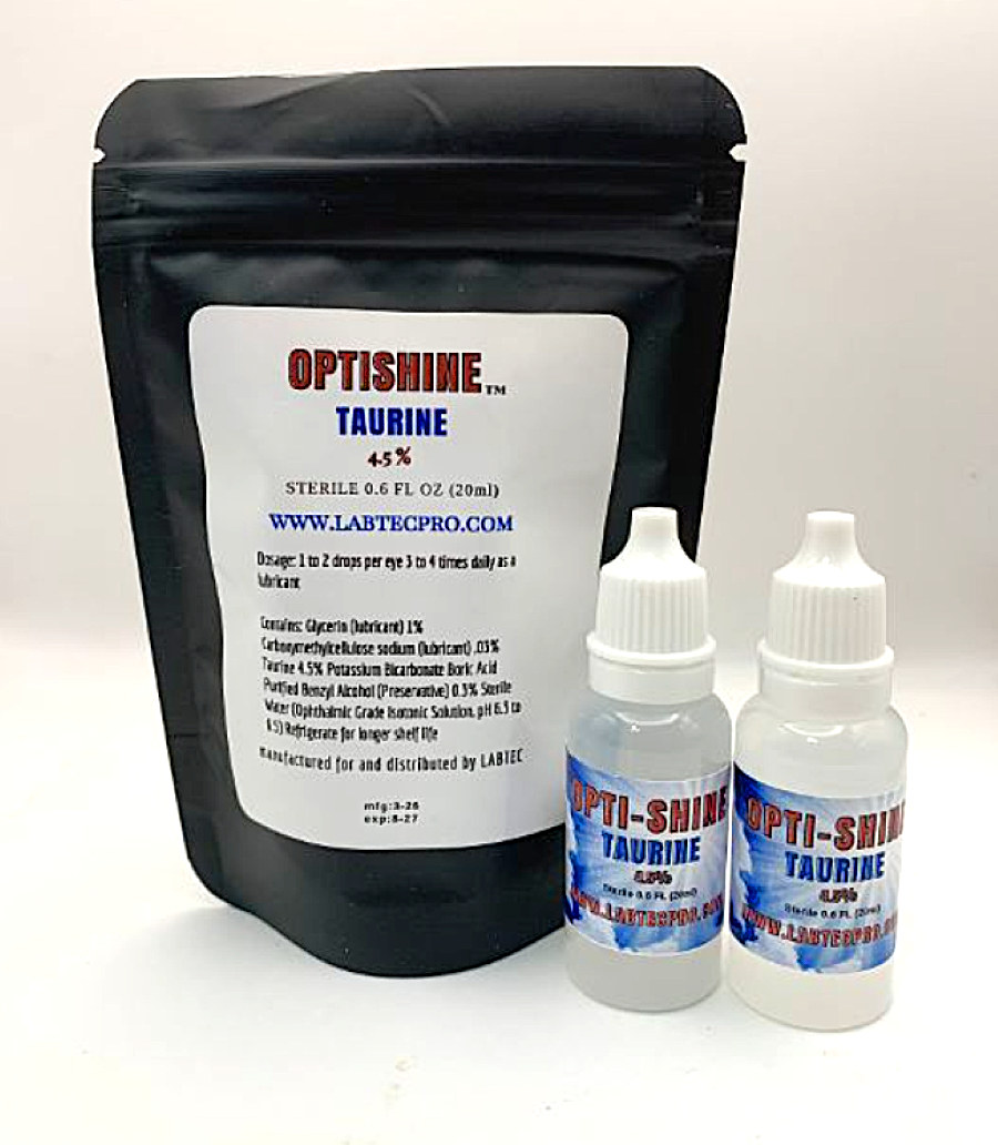 Cataract Eye Drops with 4.5% TAURINE 20 ml Vial 2 PACK!