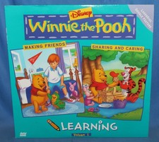 Disney Winnie The Pooh Learning Laserdisc Beuna Vista Home Video Laser Disc