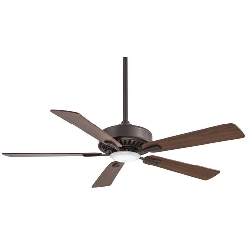 Minka Aire Contractor LED 52" Ceiling Fan - Medium Maple / Dark Walnut 5-Blade - Picture 2 of 2