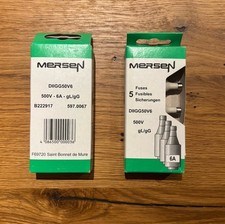 Schmelzsicherung 500V - 6A - gL/gG | 10 Stück | DIIGG50V6