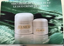 La Mer The Nourishing Moisturizing Cream Hydration Duet/New With Box. 2oz/0.5oz.
