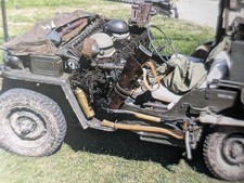 Vintage Fire Extinguisher with Bracket for WW2 Willys, GPW, Jeep, GMC, Dodge