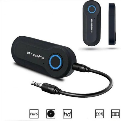 Bluetooth Transmitter Empfänger 3.5mm Audio Sender Adapter USB TV PC Kopfhörer