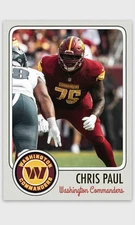 Chris Paul Novelty Football Card! Washington Commanders
