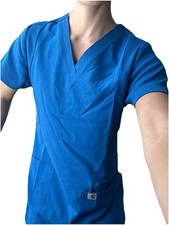 Carhartt Force Cross-flex Scrub Top Womens S Stretch Modern Fit V Neck Workwear