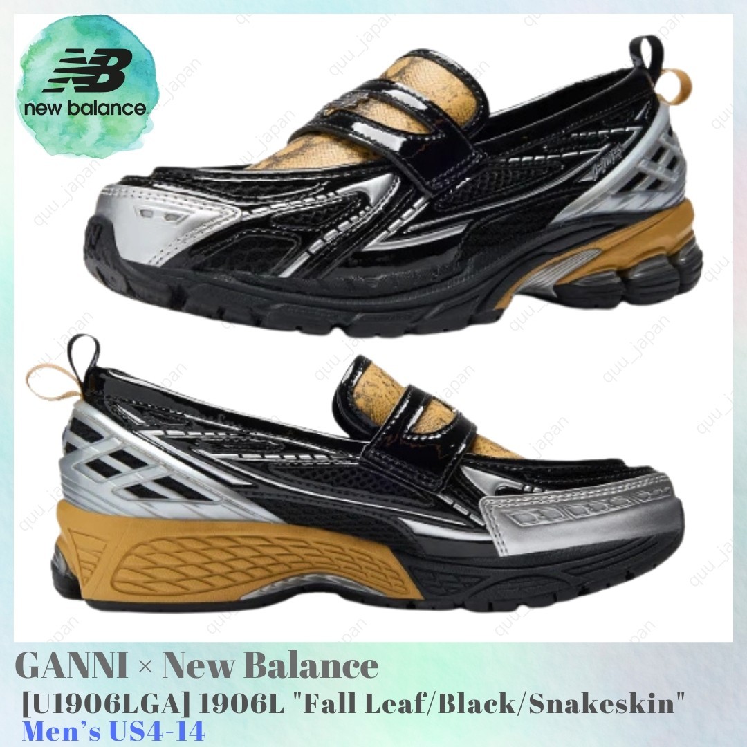 GANNI × New Balance 1906L Fall LeafBlack GANNI × New Balance 1906L Fall Leaf Black Snakeskin U1906LGA Men's