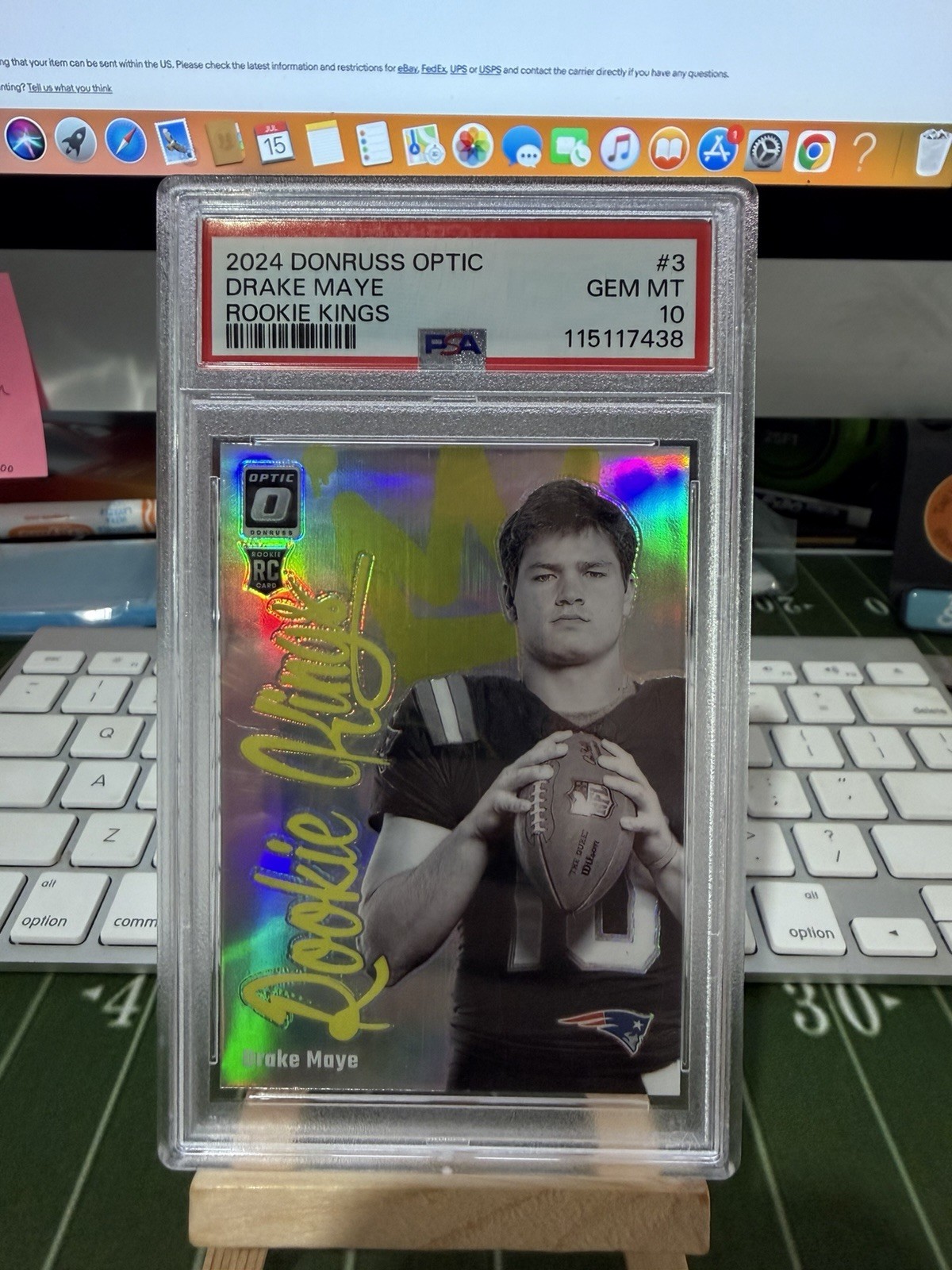 Drake Maye Panini Donruss Optic Rookie Kings #3 Base