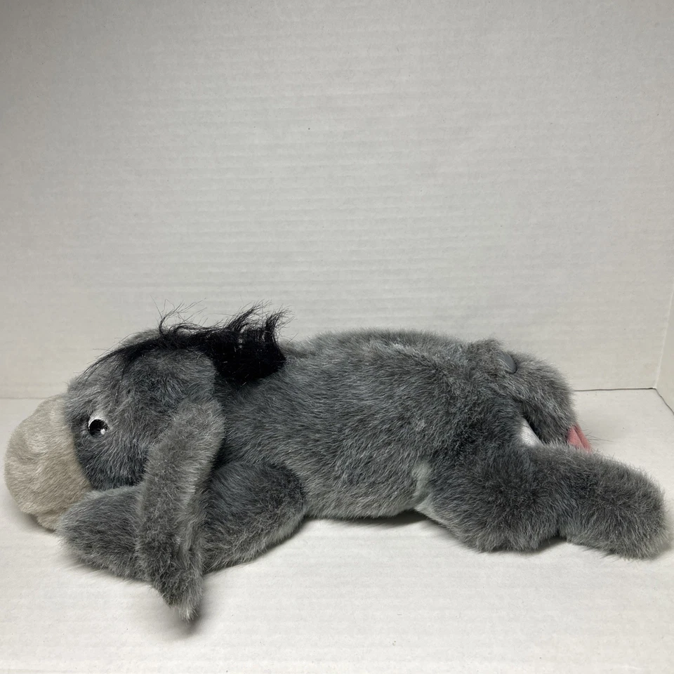 Disney Pooh Eeyore Laying Down Plush Stuffed Animal Detachable Tail 15" - Image 2 of 4