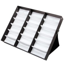 18 Slots Eyeglasses Storage Box Sunglasses Organizer Display Case Glasses Holder