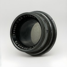 Vintage Carl Zeiss Jena Tessar 2.8/7.5cm lens for Exakta 177 