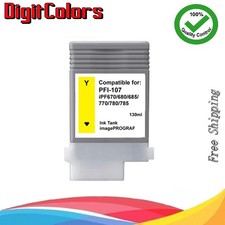 PFI-107 Yellow Ink Cartridge Fit Canon IPF670 IPF680 IPF685 IPF780 PFI107Y