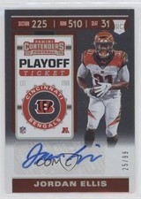 2019 Panini Contenders Rookie Playoff Ticket 25/99 Jordan Ellis #292 Auto uk2