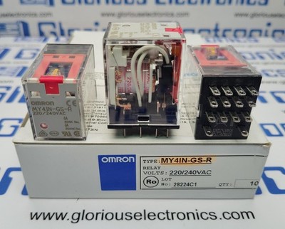 MY4IN-GS-R-AC220/240   - Omron Make   - Qty 10pcs