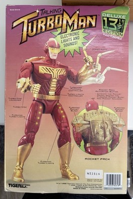 1996 Vintage Talking Turbo Man Jingle All The Way Action Figure
